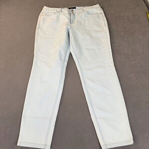 Nine West Jeans- Women’s Cigarette Fit Skinny Leg- Bleached/Faded- Size 14R/32